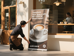 Thực tế di động có thể thu vào biểu ngữ đứng trong nhà và ngoài trời con lăn cửa chớp Kinh Tế ráp kệ trưng bày - Product Image 2