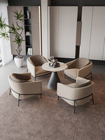 Fauteuil de salon au design moderne et durable avec tissu extensible et éponge haute résilience pour une utilisation dans le salon