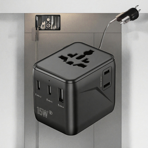 Adaptateur de voyage universel 200 pays, convertisseur multi-prises avec charge rapide USB Type-C - Product Image 3