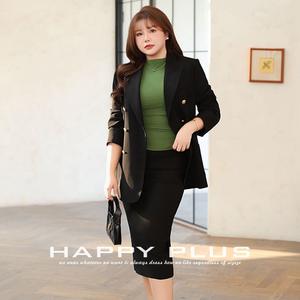 Top sin mangas elegante de cuello alto Happy Plus, talla grande, cintura ajustada, tejido de punto, color liso, para mujer - Product Image 4