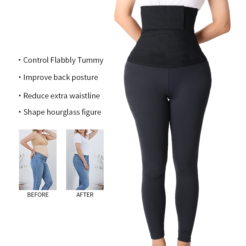 Yoga Body Sculpting Belt Latex Waist Trainer Sport Running  Gym Fitness High Waist Tummy Control Legging