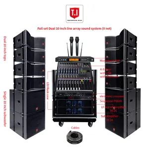 Multifunction dj bass single 18 inch subwoofer column outdoor 10'' line array sound system speaker with amp