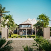EASY HOME Villa de Luxe Préfabriquée en Panneaux Sandwich d'Acier Garantie 1 An Maison Moderne Élégante et Pratique pour les Vacances