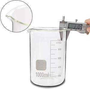 50 ml/100 ml/250 ml/500 ml/1000 ml कम फार्म Borosilicate ग्लास बीकर स्नातक की उपाधि - Product Image 4