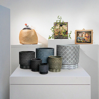 Pots à fleurs carrés en fibre de verre multicolores les plus vendus pour jardin extérieur, finition émaillée, biodégradables, écologiques, avec drainage
