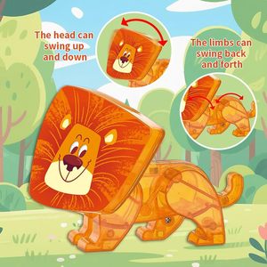 Jouets éducatifs STEM sur le thème des animaux <span class=keywords><strong>de</strong></span> la prairie EPT pour enfants <span class=keywords><strong>de</strong></span> 5, 6 et 7 ans, blocs <span class=keywords><strong>de</strong></span> construction magnétiques - Product Image 5