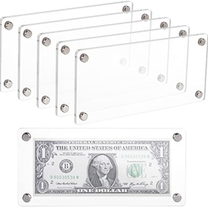 Wholesale Top Graded Custom Acrylic Money US Bank Note Currency Display Frame for Decor - Product Image 4