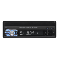 Reproductor MP5 para Auto de 7 Pulgadas con Pantalla Abatible Manual, Mirror Link, Radio FM, USB, TF, Llamadas Manos Libres, Entrada para Cámara de Reversa, Sistema Wince, Estéreo
