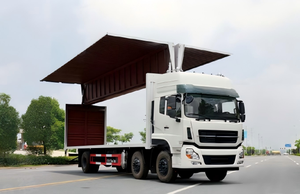 Camión de Carga con Remolque Semirremolque de 3 Ejes, Tipo Wing Van, con Apertura Hidráulica Lateral, Soporte OEM, Chasis Personalizable, Volquete de 3 Ejes - Product Image 2