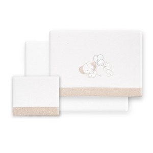 3 uds Oso-Elefante modelo Flanellette ropa de cama para cuna de bebé - Product Image 1