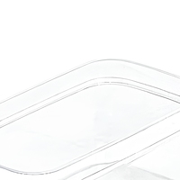 Boîte d'emballage en plastique PET transparente, boîte rectangulaire pliable pour la vente au détail, boîte alimentaire pour bonbons, chocolat, gâteau