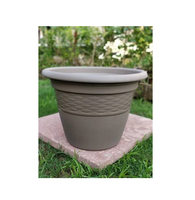 Pot de fleurs en plastique écologique léger et coloré de 20 pouces, grand pot de jardin décoratif pour l'intérieur, l'extérieur, le balcon et la maison