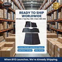 Tapis de sol en TPE en gros pour BYD Atto 3 Yuan PLUS EV 2022 RHD 5 places, bord surélevé 3D, imperméables, antidérapants, ensemble complet, garantie 3 ans