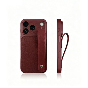 Étui de téléphone en PU avec bracelet, protection intégrale, découpe précise, grande fenêtre, antichoc, protection de l'objectif, porte-cartes - Product Image 4
