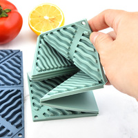 Tapis de cuisson en silicone carré pliable antidérapant, accessoire de cuisine