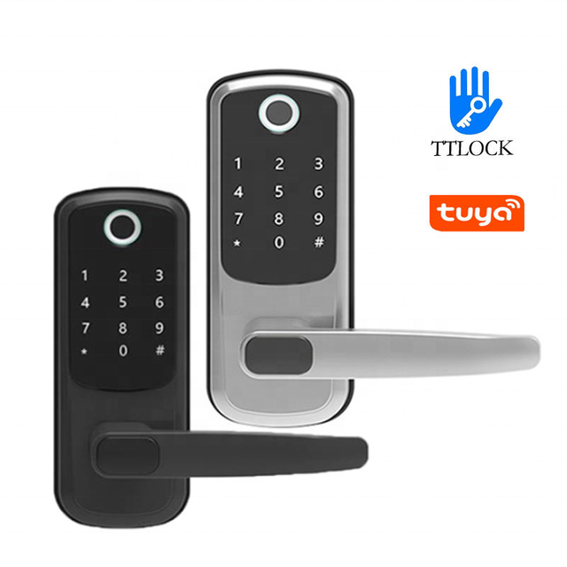 Tuya WiFi Digital Lock Remote Control Fingerprint Password RFID Key Unlock Deadbolt Mortise TTlock Ble Door Lock Smart for Home