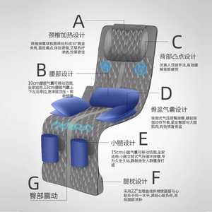 Massage <b>Cushion</b> Full Body Electric Back Neck Lumbar Massage <b>Pad</b> With Remote Control For Home Office Use - Product Image 2