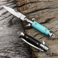 Couteau pliant compact d'extérieur - Coupe-corps porte-clés portable, ouvre-boîte, couteau de camping personnalisable OEM pour usage quotidien
