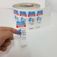 Cosmétique/shampoing transparent transparent imperméable vinyle pvc/papier/pp/pet autocollant/rouleau d'étiquettes imprimé usine