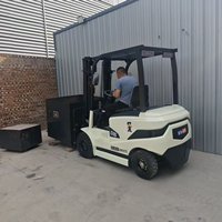 Chariot élévateur électrique lithium-ion A30 de 3 tonnes avec pinces pour rouleaux de papier, chariot élévateur électrique de type pince pour cartons souples