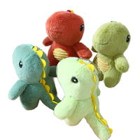 Porte-clés en peluche personnalisé de 12 cm en coton, motif dinosaure mignon et moelleux, accessoire de sac à dos, animal en peluche