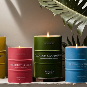 Vela Aromática de Soja Natural con Aroma a Lavanda en Envase Metálico, Personalizable con Etiqueta Privada, para Aliviar el Estrés, Venta al Por Mayor - Product Image 3
