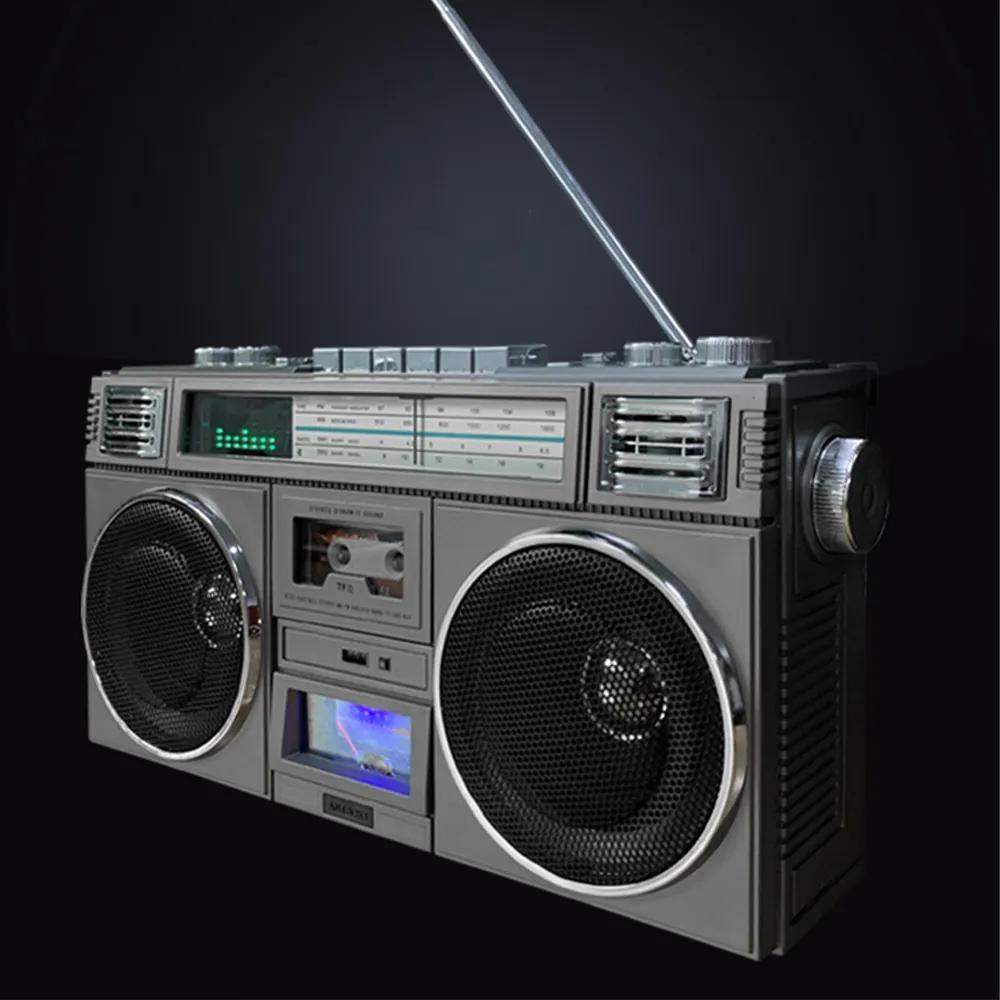 블루투스 신상품 다기능 하이파이 FM 라디오 스피커 휴대용 라디오