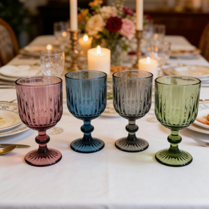Vintage Classic Knight Style Smoke Green Stemmed Goblets <strong>Wine</strong> Glass Wedding Decoration 250ml 300ml 350ml 400ml Home Party Bar - Product Image 1
