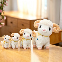 Peluche personnalisée avec logo, mouton, chèvre, bébé, animal en peluche, petit agneau, compagnon de sommeil apaisant pour enfants, coussin