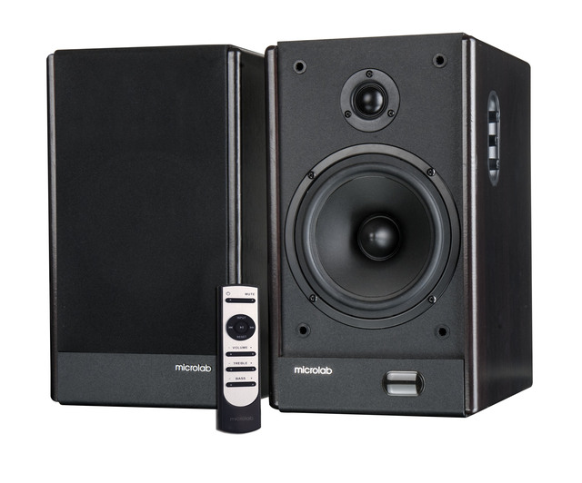 Microlab SOLO26 Professional Studio Monitor Speakers-2.0 Channel Stereo for Wood Cabinet Studio & Outdoor & Computer Use