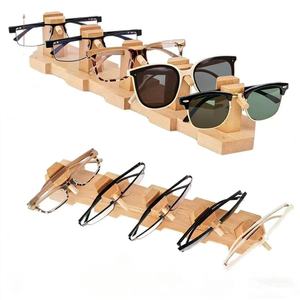 Wooden Eyeglasses Storage <b>Rack</b> 5 Slots Desktop Display Stand For Sunglasses And <b>Glasses</b> - Product Image 1