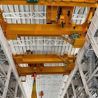 Grue à poutres en boîte à quatre poutres motorisée par PLC Wanlong 125/30T avec une hauteur de levage de 26 m, une portée de 25,5 m et une puissance de 398 kW