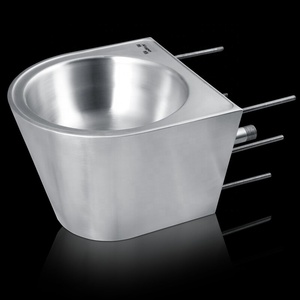 Lavabo da Parete in Acciaio Inox per Carceri, Lavandino Resistente in Acciaio Inox per Lavaggio Mani - Product Image 1