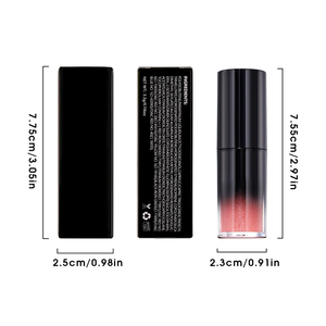 Lipstik Cair Chunky Terbaru, Label <span class=keywords><strong>Lipgloss</strong></span> Pribadi, Tabung Bulat Gradasi Hitam, <span class=keywords><strong>Lip</strong></span> <span class=keywords><strong>Gloss</strong></span> Berkilau, Grosir <span class=keywords><strong>Lip</strong></span> Glaze - Product Image 4