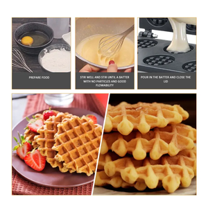 Machine à gaufres de haute qualité Mini <span class=keywords><strong>gaufrier</strong></span> bon marché Meilleur <span class=keywords><strong>gaufrier</strong></span> américain - Product Image 5