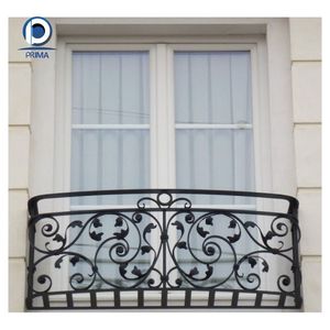 Rampe en fer forgé de luxe moderne de haute qualité avec <span class=keywords><strong>balustres</strong></span> pour balcon et terrasse de villa - Product Image 6
