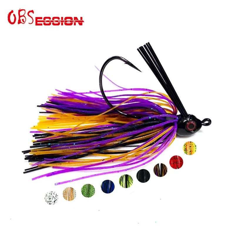 A007 Bass Bán Buôn Cá Giải Quyết Bơi Jig Head Spinner Mồi Cá Lure Cứng Lớp Một Bullet Head Fish Hooks Kim Loại Jig