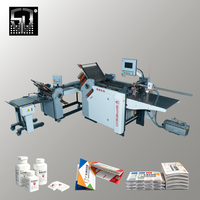 Machine à plier le papier numérique automatique à haute efficacité contrôlée par PLC, compatibilité multi-plis pour les inserts d'emballage médical