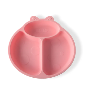 瓢虫造型分体婴儿盘防滑儿童用餐吸儿童硅胶婴儿盘套装 - Product Image 3