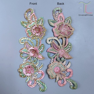 Custom Garment &amp; Processing Tutu Paillette Glittering <strong>Sequin</strong> 3D Flower Floral <strong>Appliques</strong> for Performance Acting Clothing Dresses - Product Image 5