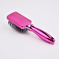 Brosse à cheveux Us Shine Bling pour massage, finition électro-plaquée, brosses à cheveux en céramique, brosse à cheveux pour perruque
