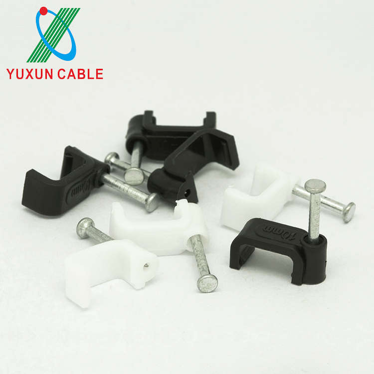 Venta al por mayor de accesorio Blanco/Negro 10mm Cable de Clip de
