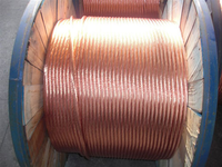 Conducteur en cuivre nu Yongjing TJR-120 120mm² Basse Tension 0.6kV 370A 0°C~350°C pour Câble d'Alimentation Aérien de Construction