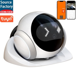 Caméra <span class=keywords><strong>de</strong></span> sécurité domestique robotisée IA 1080P WiFi avec vision nocturne, patrouille automatique, caméra mobile pour animaux <span class=keywords><strong>de</strong></span> compagnie, suivi des personnes âgées et des enfants, audio bidirectionnel - Product Image 1