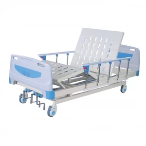 Một hàng tồn kho lớn của Giường Y Tế thủ công Ba tay quay giá rẻ và bền 3 giường bệnh viện điện - Product Image 1