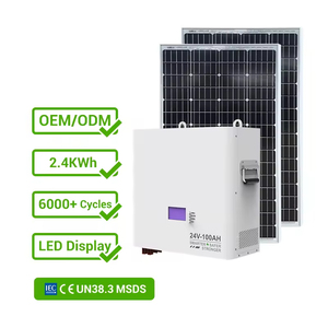 Sistema de Almacenamiento de Energía Doméstico de 5kWh, 10kWh, 15kWh, Batería de Litio LiFePO4, Almacenamiento Solar Híbrido, 24V, 51.2V, 100Ah, 200Ah, 300Ah - Product Image 1