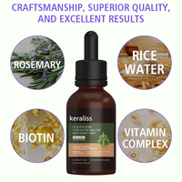 Sérum capillaire biologique de haute qualité Keraliss OEM/ODM à la kératine et au romarin, huile essentielle naturelle nourrissante pour la croissance des cheveux