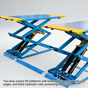Elevador Hidráulico de Tijera de Doble Cilindro, Capacidad de 3500 kg/7700 lb, Altura de 1800 mm, Garantía de 12 Meses, Elevador de 2 Postes - Product Image 3