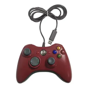 USB kabelgebundener Controller für 360 Videospiele-Konsole Fernbedienung Gaming-Joystick Doppelvibration Joystick Motor 360 Gamepad Joypad-Griff