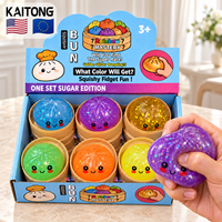KAITONG Lot de jouets sensoriels anti-stress à remontée lente pour Noël, jouets à presser en forme de dumpling